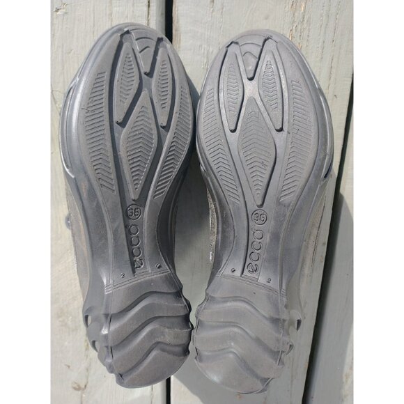 90s-style ECCO shoes, metallic finish, size 36 - Picture 6 of 8